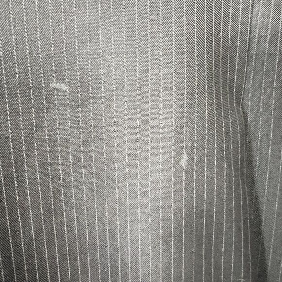 Caravelli 2-Pc Men's Suit Black Pin Superior 150s Blazer 44R Pants 38x44 FLAWS - Picture 11 of 16